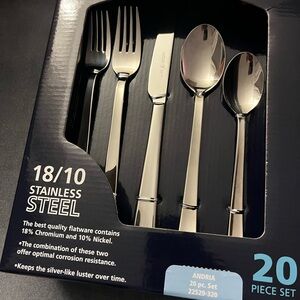 Stainless Steel 20-Piece Flatware Set